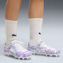 9 Colores, Tacos de futbol juveniles ULTRA CP LEGACY FG/AG – PUMA White-Purple Glimmer-Mint Jelly – vista 2