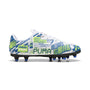 9 Colores, Tacos de futbol juveniles ULTRA CP LEGACY FG/AG – PUMA White-Lake Blue-Yellow Alert – vista 5