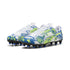 9 Colores, Tacos de futbol juveniles ULTRA CP LEGACY FG/AG – PUMA White-Lake Blue-Yellow Alert – vista 2