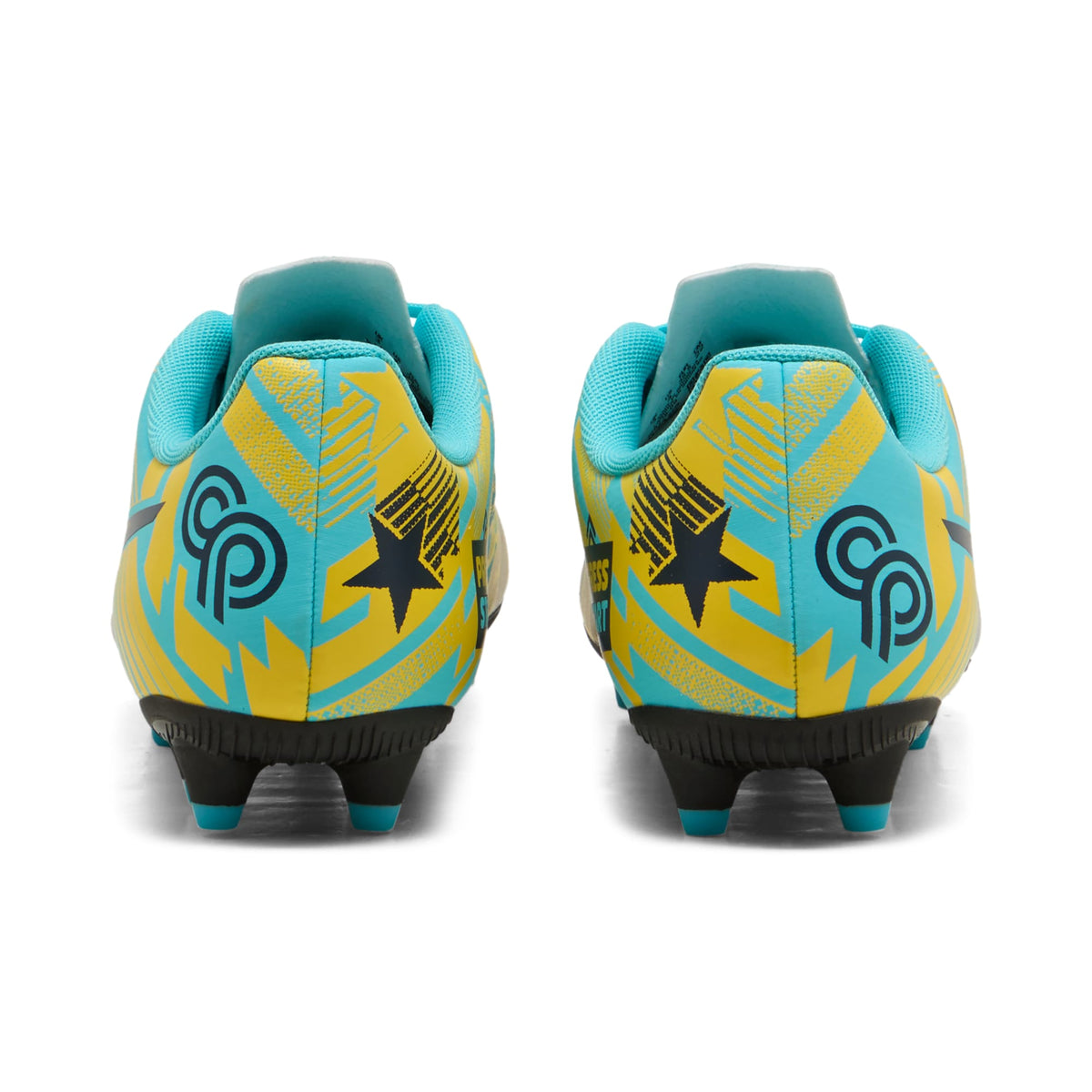 9 Colores, Tacos de futbol juveniles ULTRA CP LEGACY FG/AG – Team Aqua-Yellow Blaze-Moonscape – vista 5