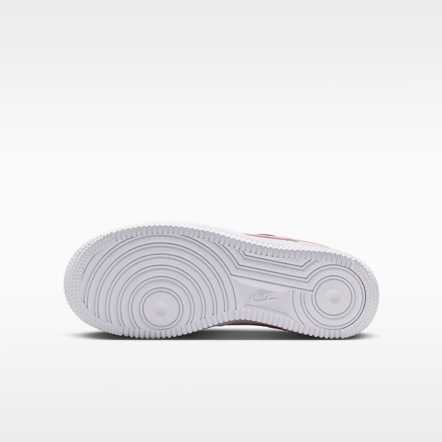 Nike Air Force 1 – Blanco/Blanco/Rosa suave medio – vista 2