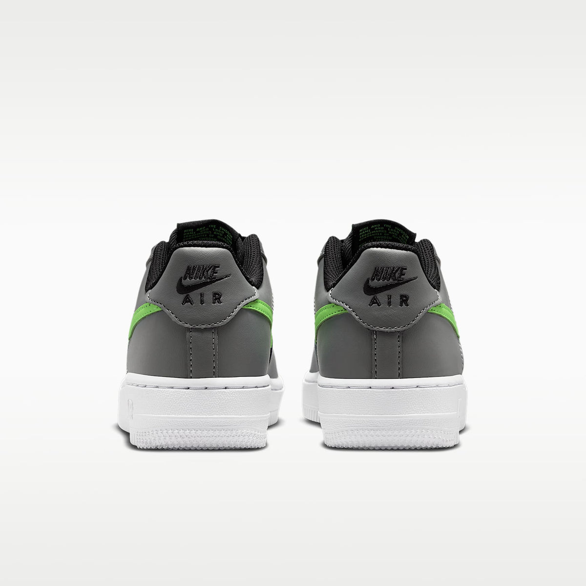 Nike Air Force 1 – Negro/Gris humo/Blanco/Avalancha lima – vista 6