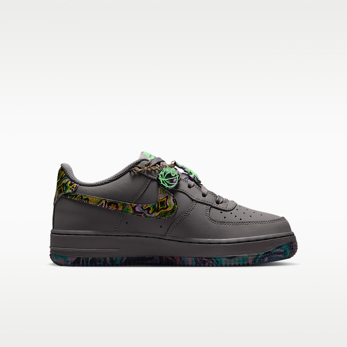 Nike Air Force 1 – Punta de Lápiz/Verde ilusión/Pasa oscuro/Multicolor – vista 3