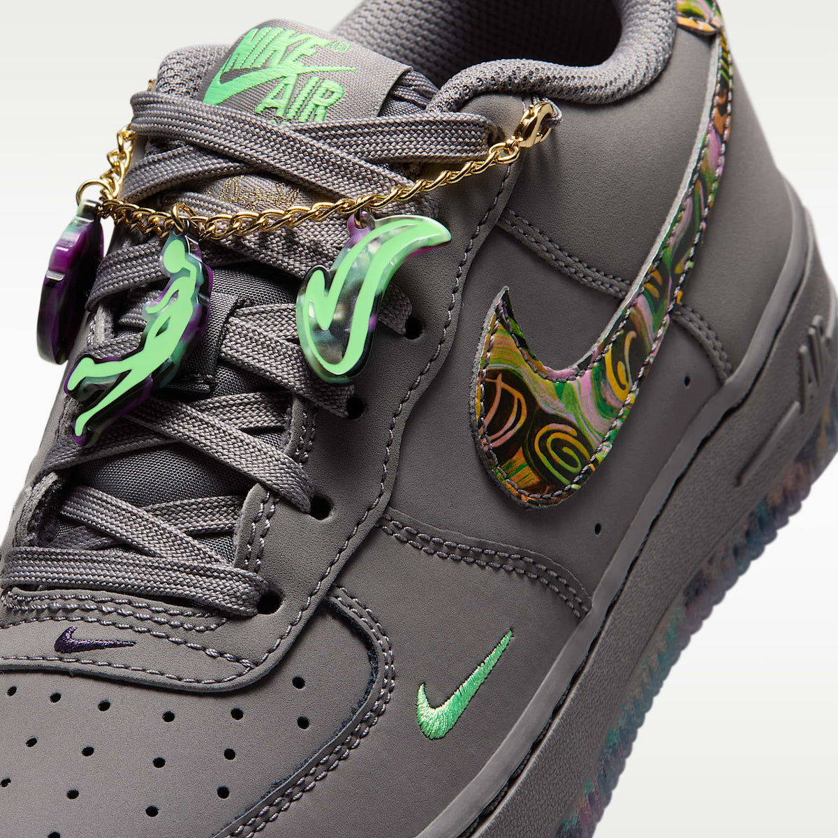 Nike Air Force 1 – Punta de Lápiz/Verde ilusión/Pasa oscuro/Multicolor – vista 7