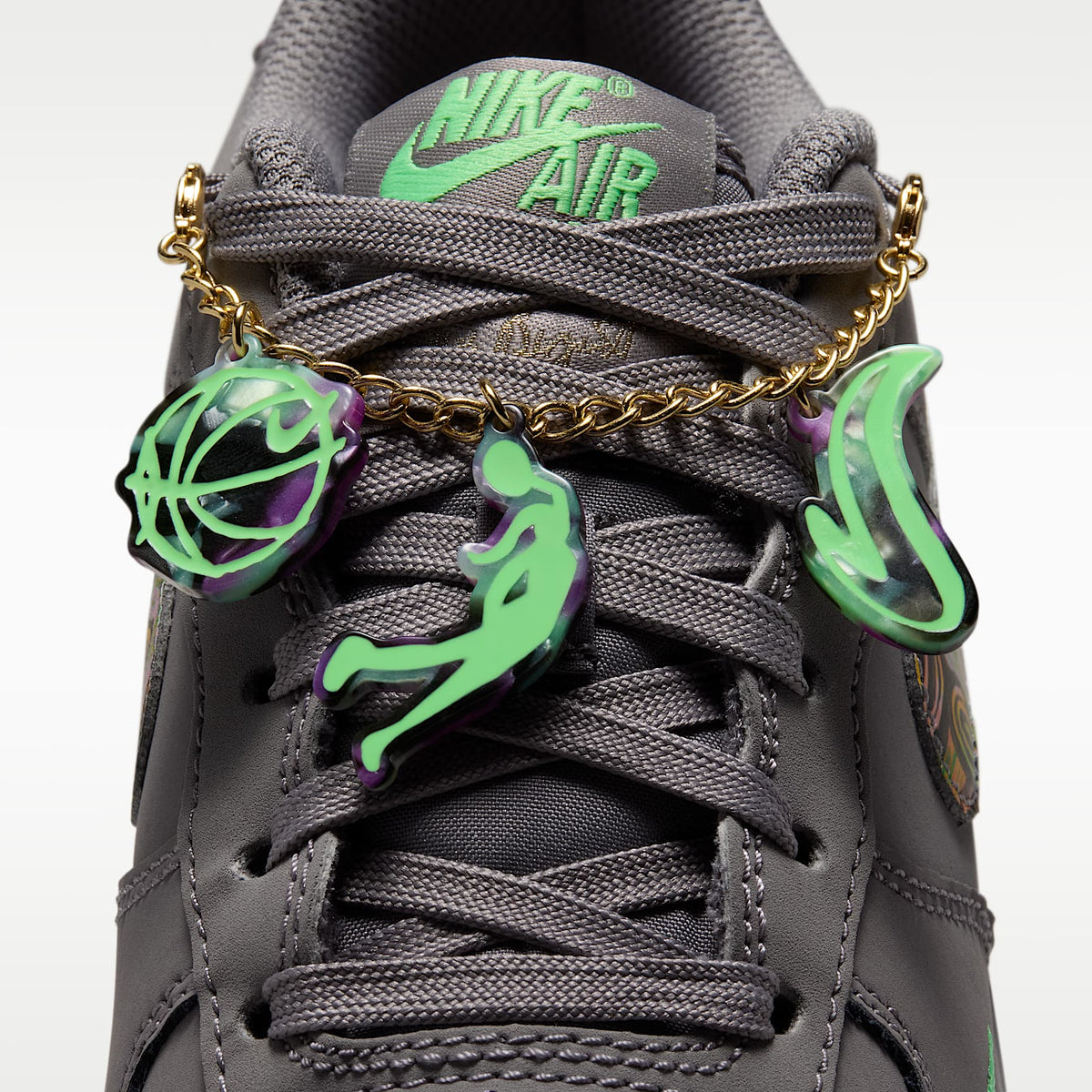 Nike Air Force 1 – Punta de Lápiz/Verde ilusión/Pasa oscuro/Multicolor – vista 10