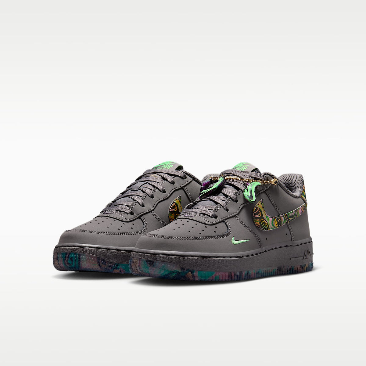 Nike Air Force 1 – Punta de Lápiz/Verde ilusión/Pasa oscuro/Multicolor – vista 5