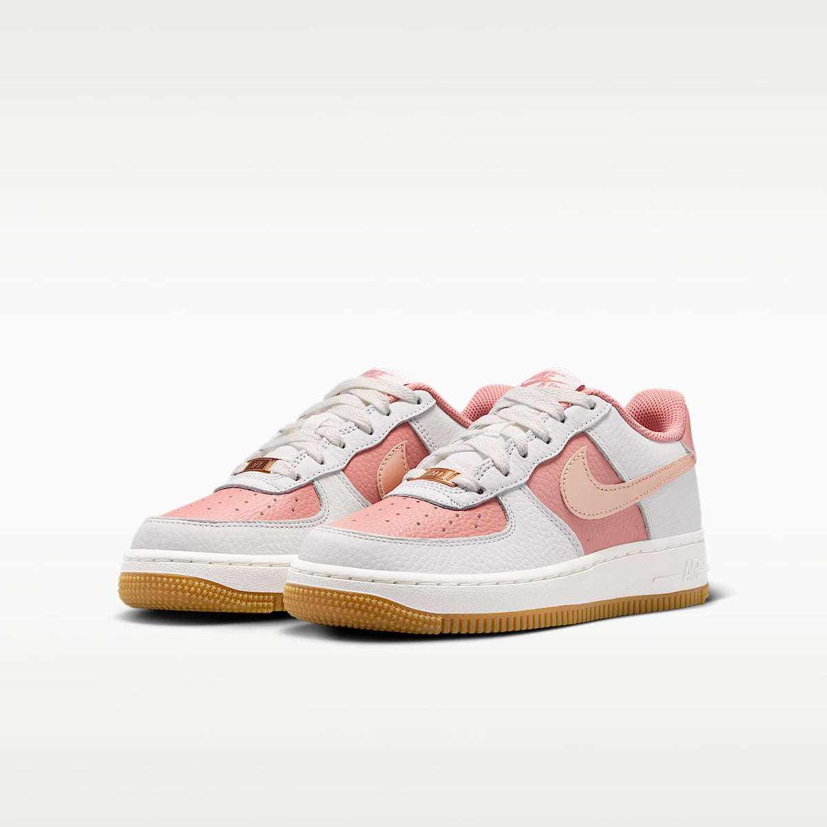 Nike Air Force 1 – Rosa óxido/Blanco cumbre/Vela/Bronce rojo metálico – vista 5