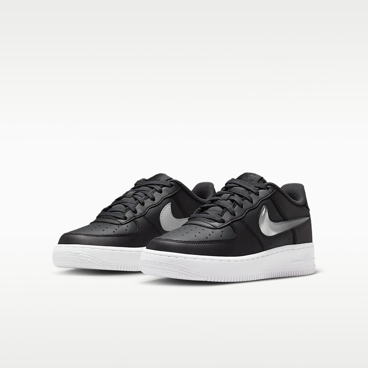 NIke Air Force 1 – Gris humo oscuro/Negro/Blanco/Gris vasto – vista 5