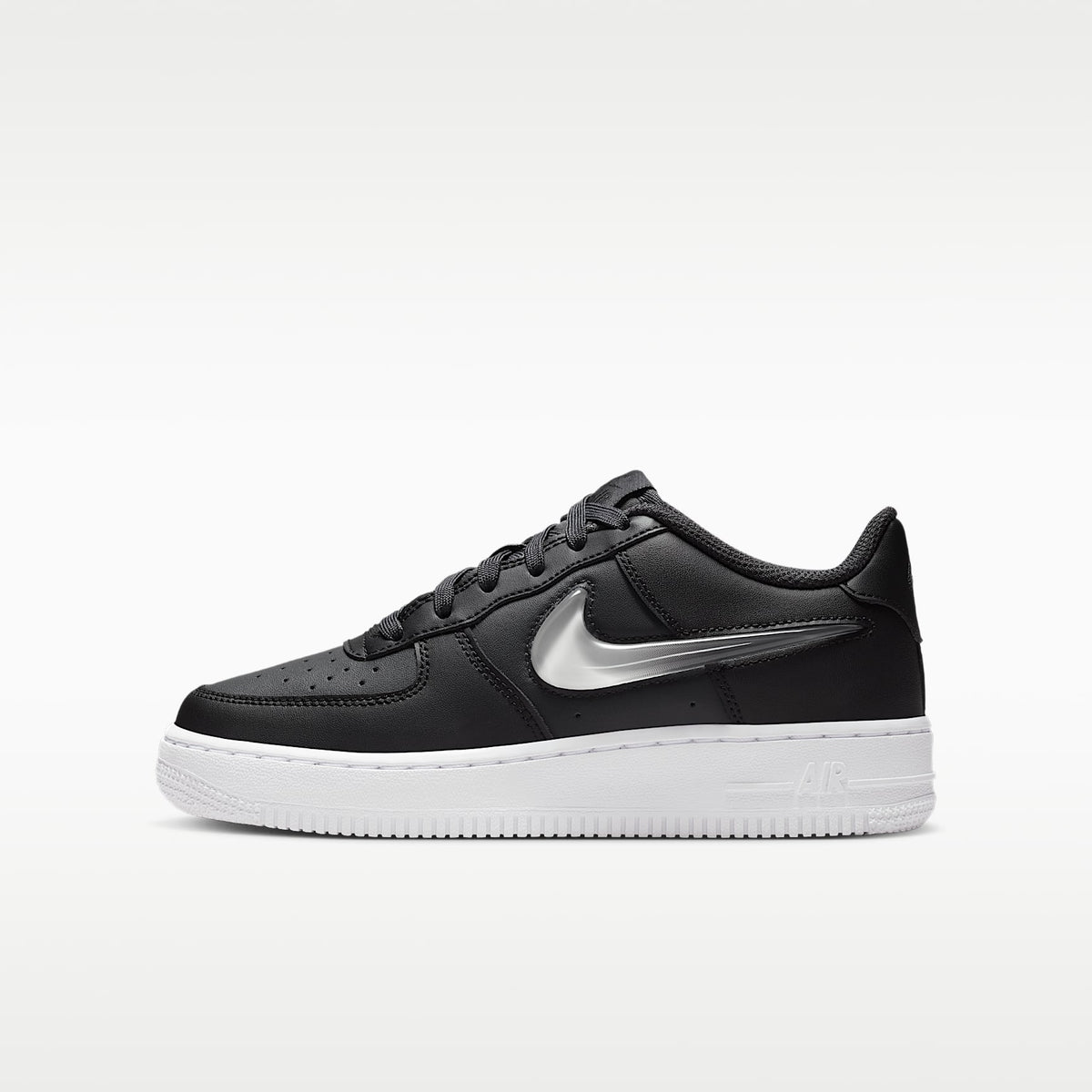 NIke Air Force 1 – Gris humo oscuro/Negro/Blanco/Gris vasto – vista 1