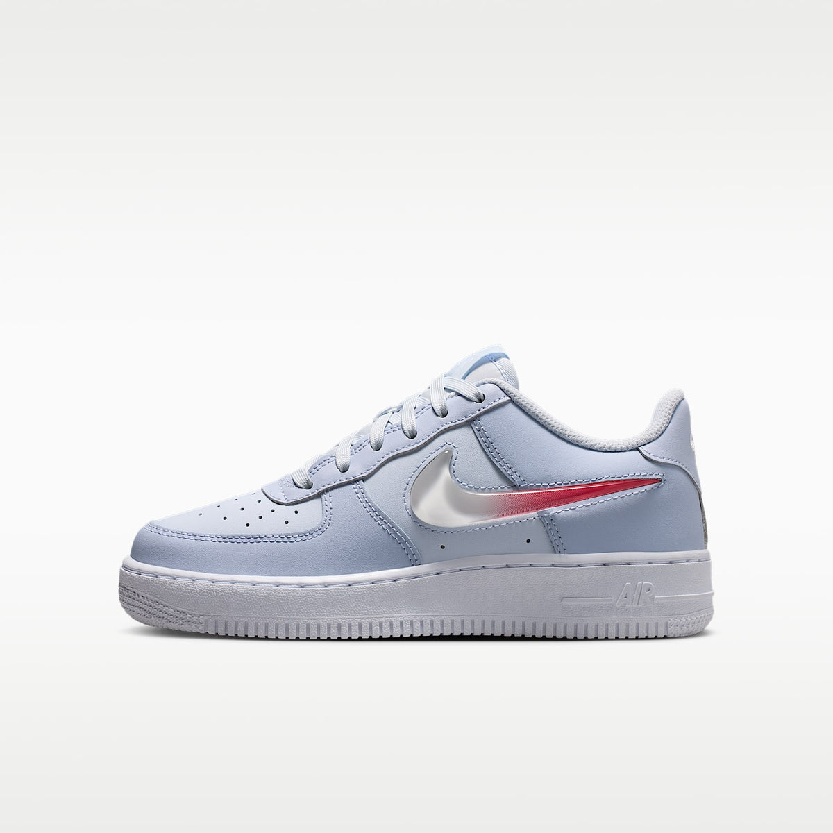 NIke Air Force 1 – Gris fútbol/Fantasma/Blanco/Rosa tropical – vista 1