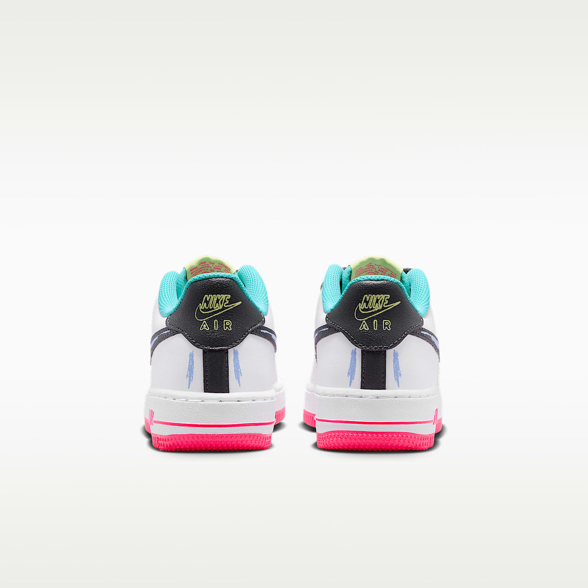 Nike Air Force 1 – Blanco/Hiperrosa/Cactus empolvado/Antracita – vista 6