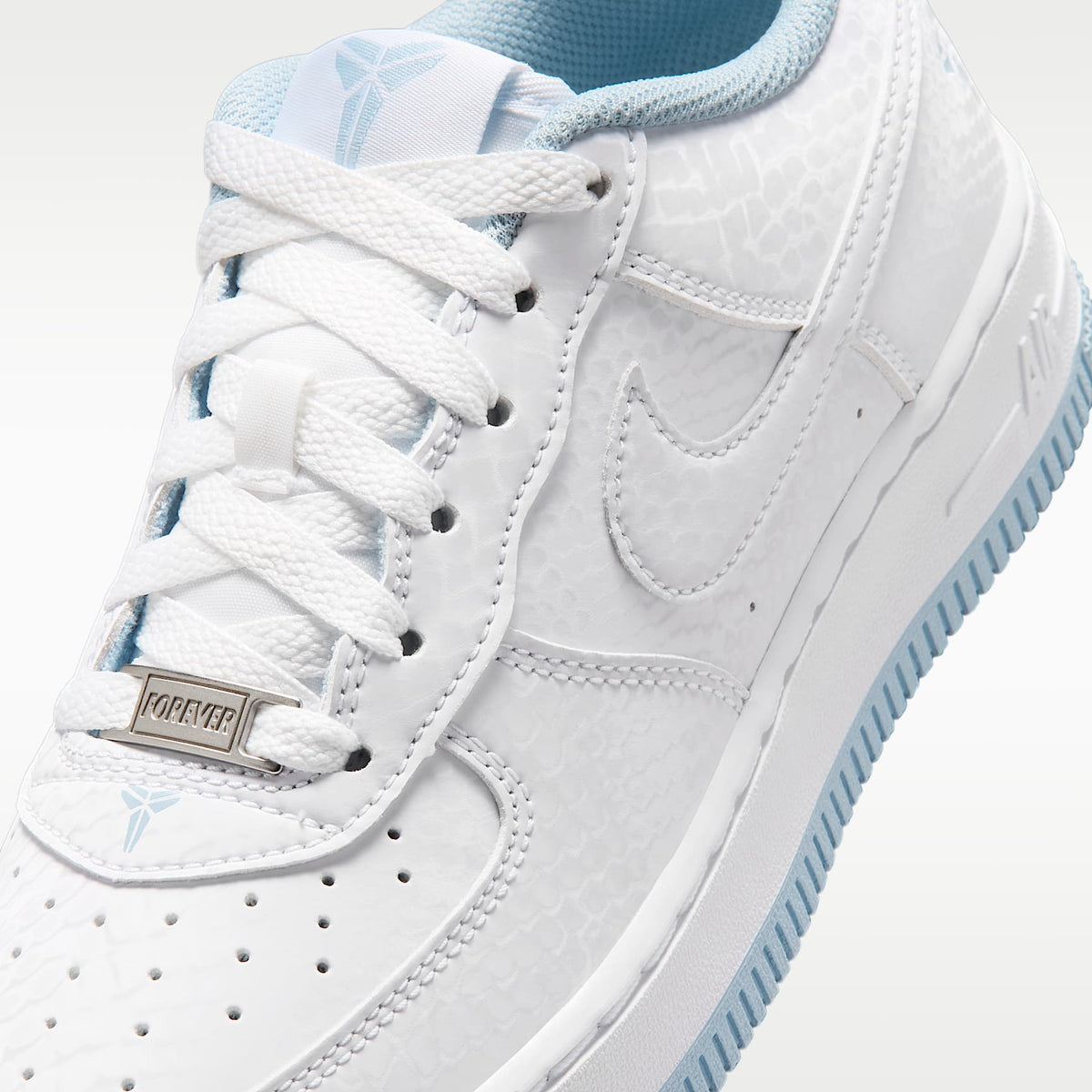 Nike Air Force 1 Low – Blanco/Azul militar/Blanco – vista 7