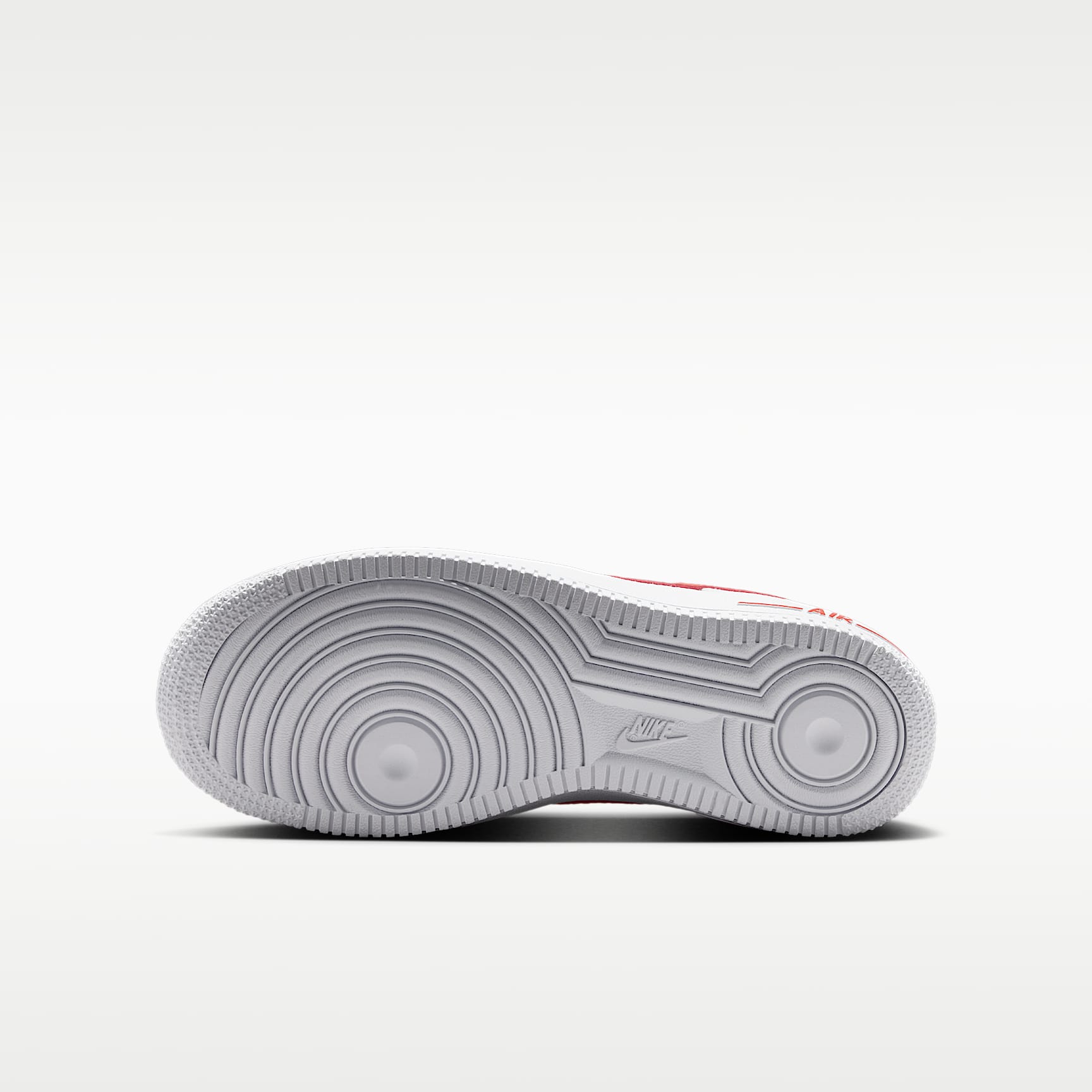 Nike Air Force 1 Low – Blanco/Blanco/Rojo picante – vista 2