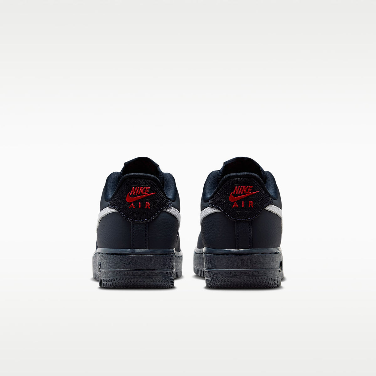 Nike Air Force 1 – Obsidiana oscuro/Negro/Rojo universitario/Blanco – vista 6