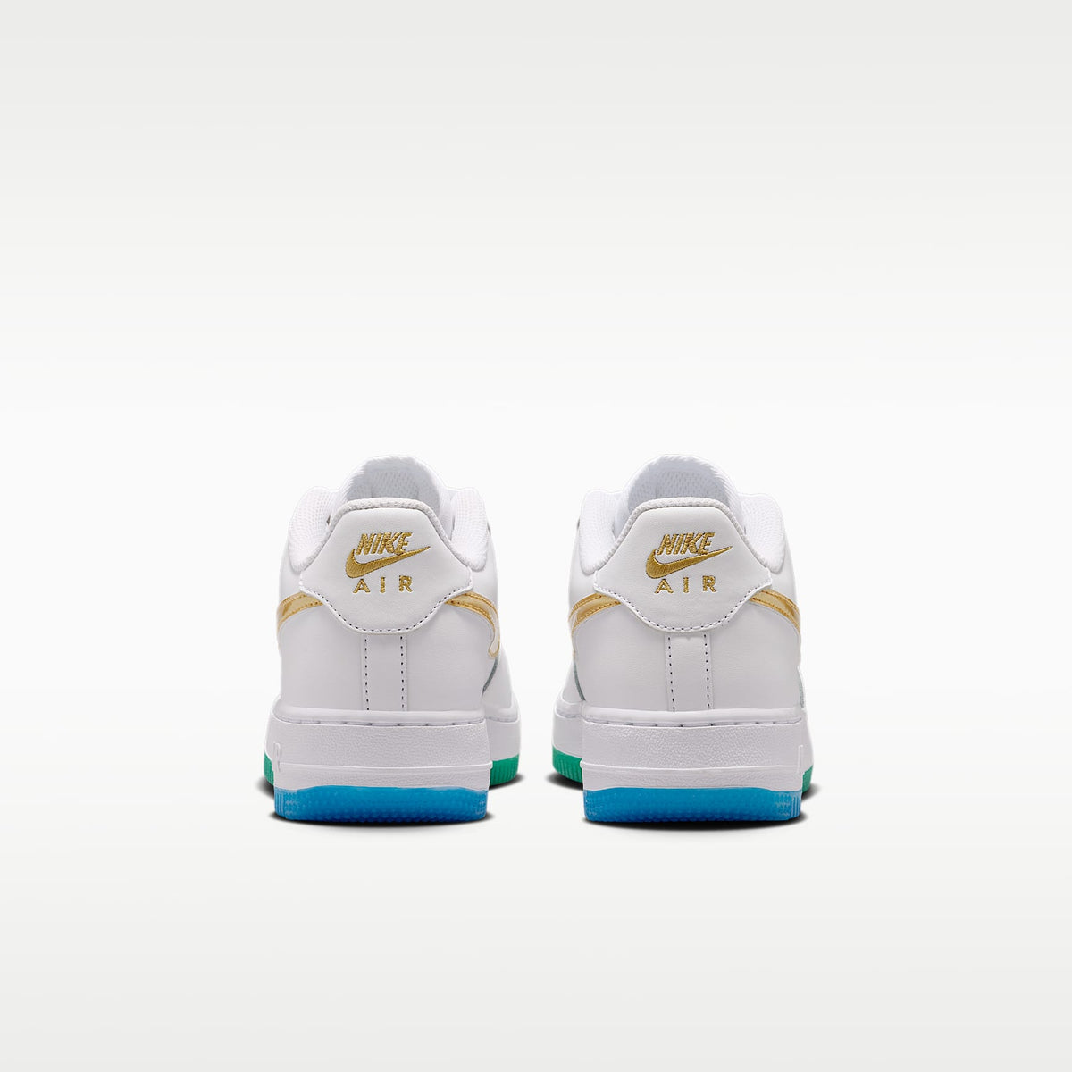 Nike Air Force 1 – Blanco/Vuelo/Amarillo sónico/Oro metalizado – vista 6