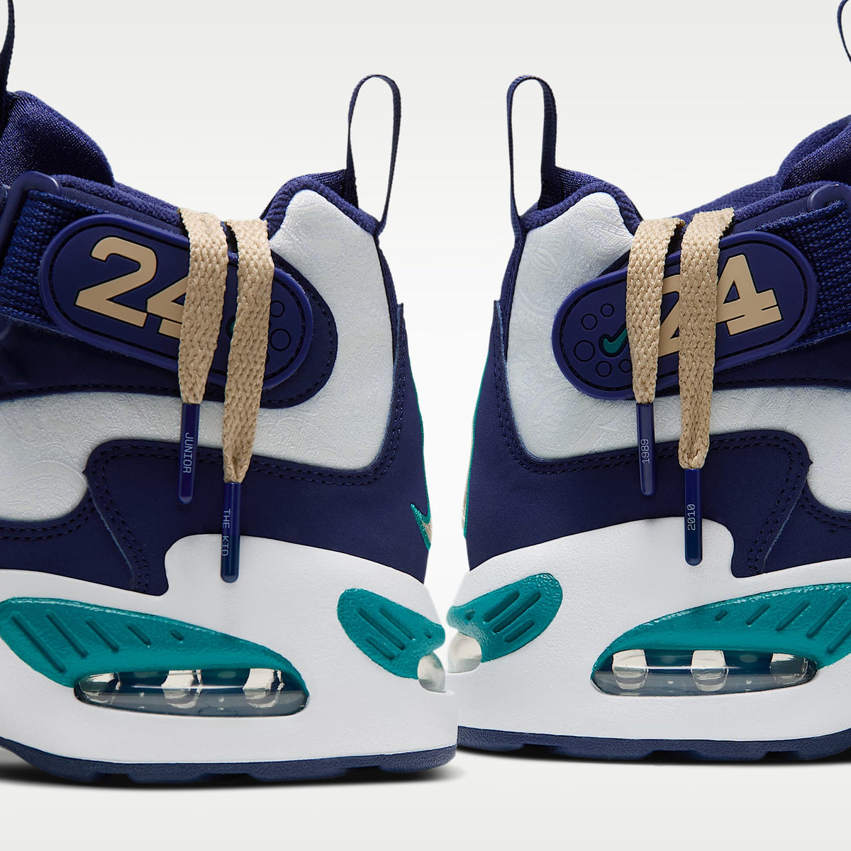 Nike Air Griffey Max 1 – Azul marino medianoche/Agua fresca/Blanco cumbre/Oro team – vista 10