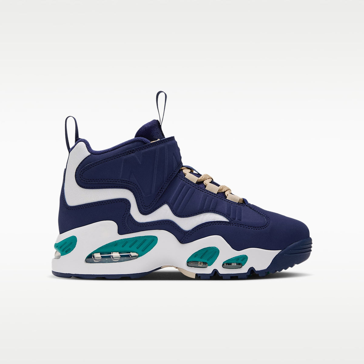 Nike Air Griffey Max 1 – Azul marino medianoche/Agua fresca/Blanco cumbre/Oro team – vista 3