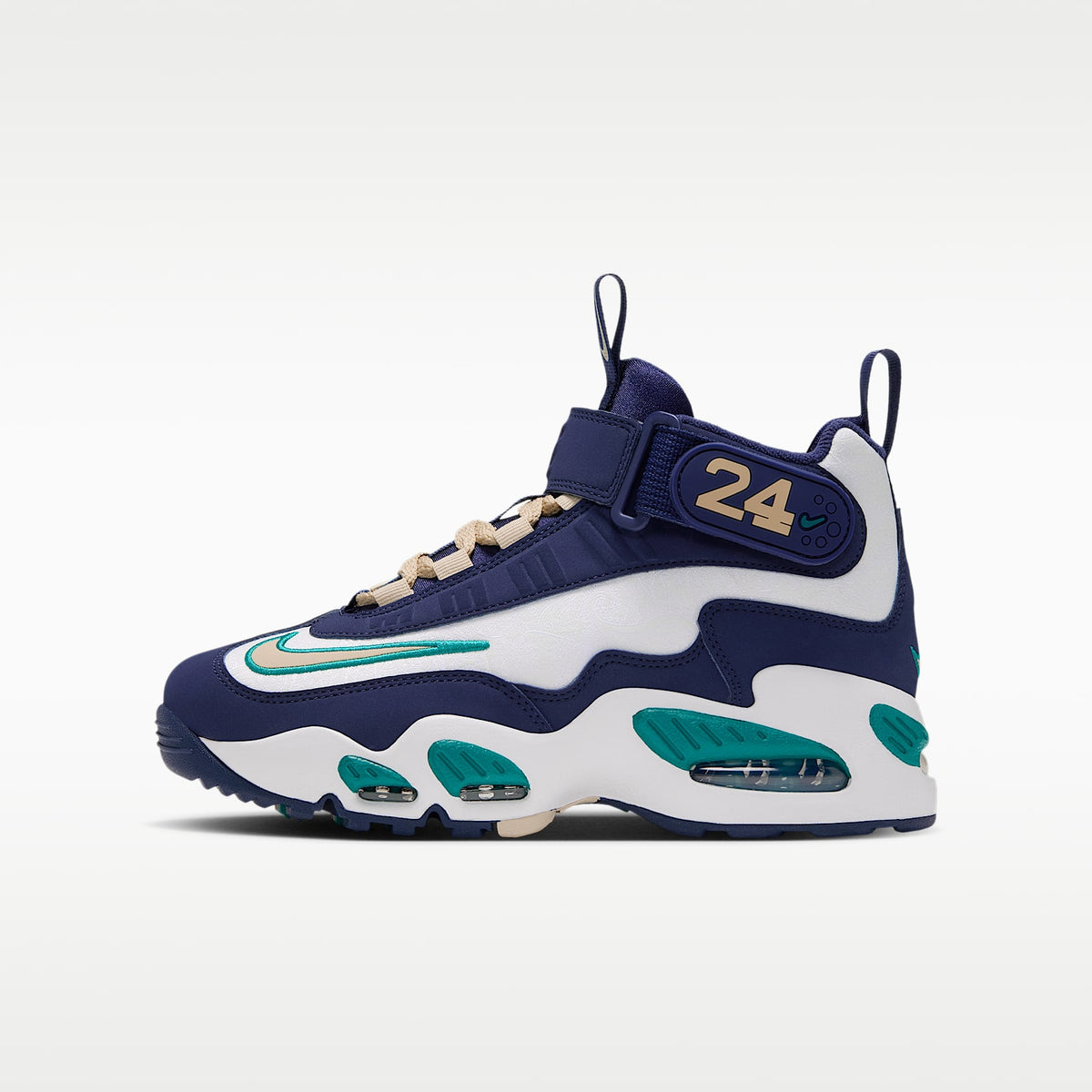 Nike Air Griffey Max 1 – Azul marino medianoche/Agua fresca/Blanco cumbre/Oro team – vista 1