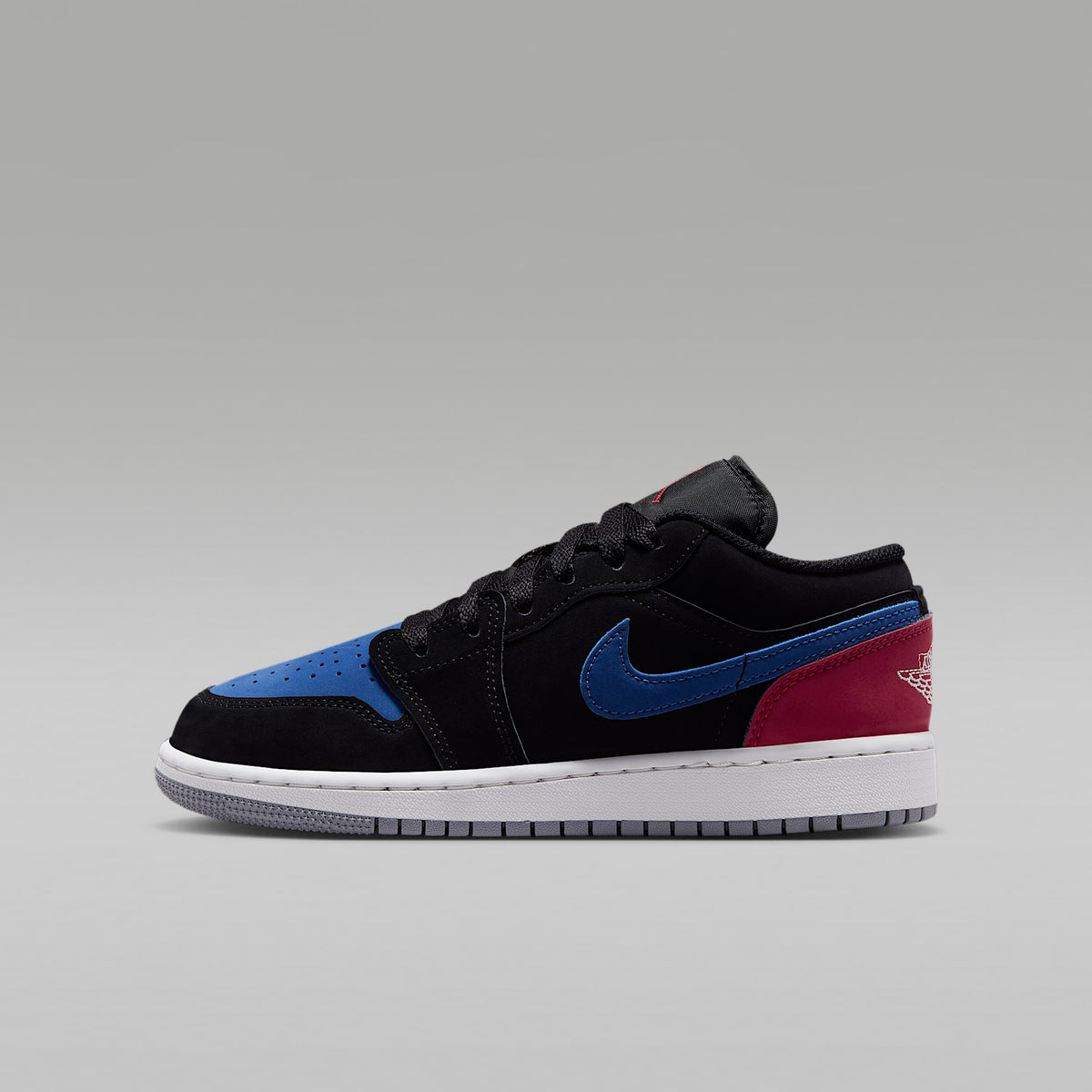Air Jordan 1 Low – Negro/Azul genuino/Rojo universitario/Blanco cumbre – vista 1