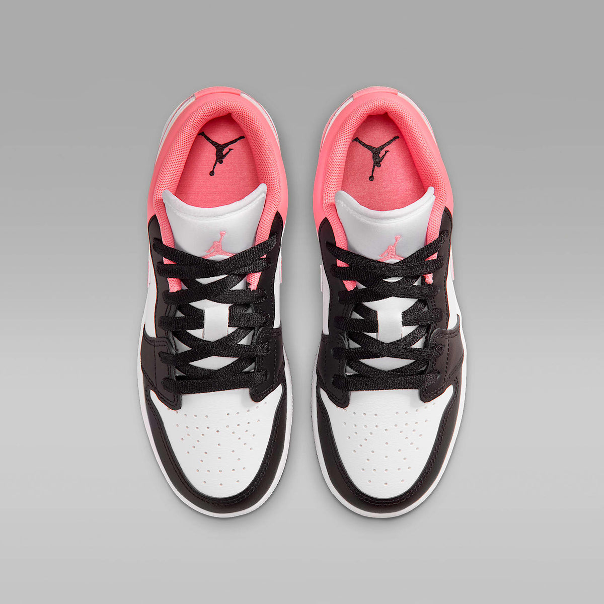 Air Jordan 1 Low – Negro/Blanco/Rosa mirada – vista 4