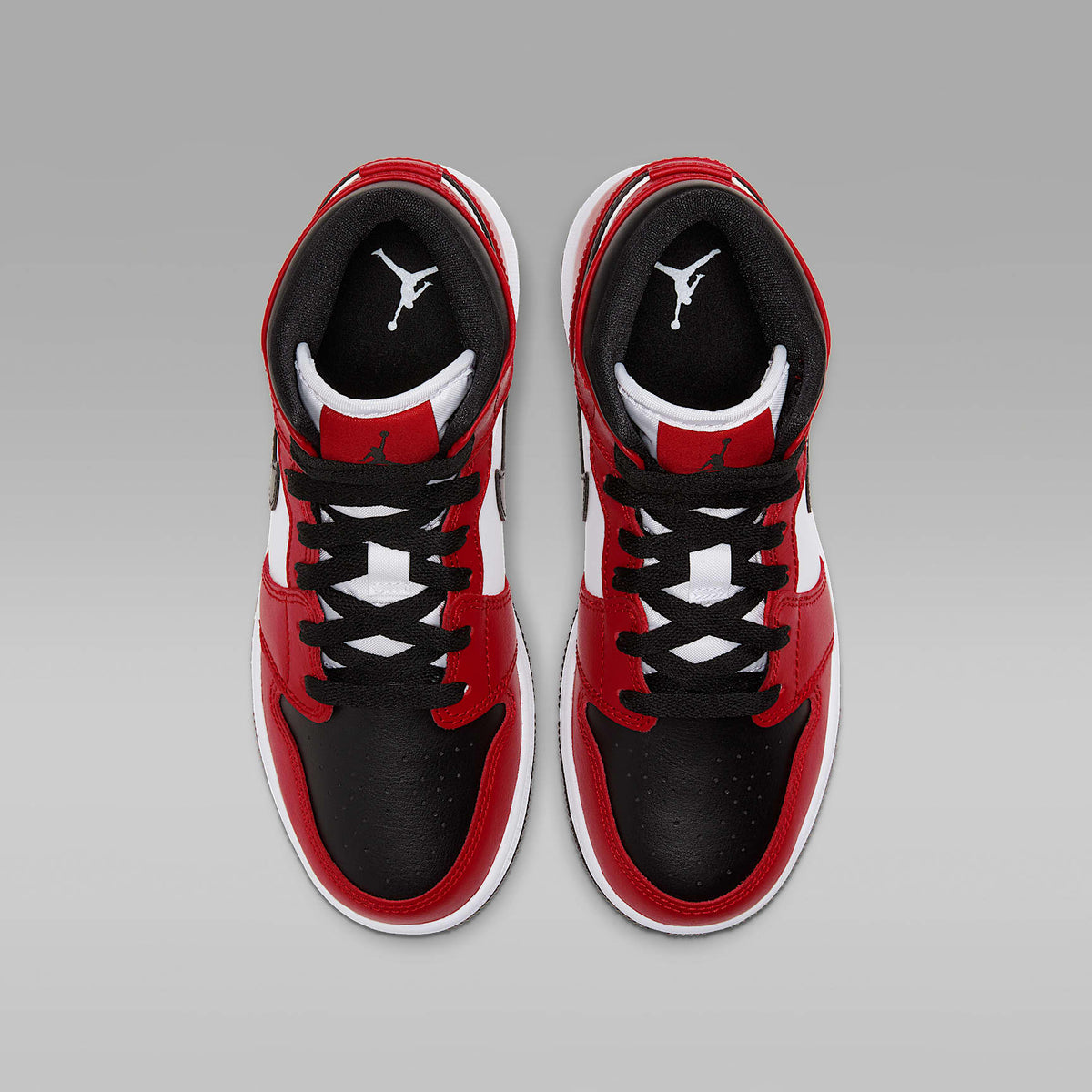 Jordan 1 Mid – Negro/Rojo gimnasio/Negro – vista 4