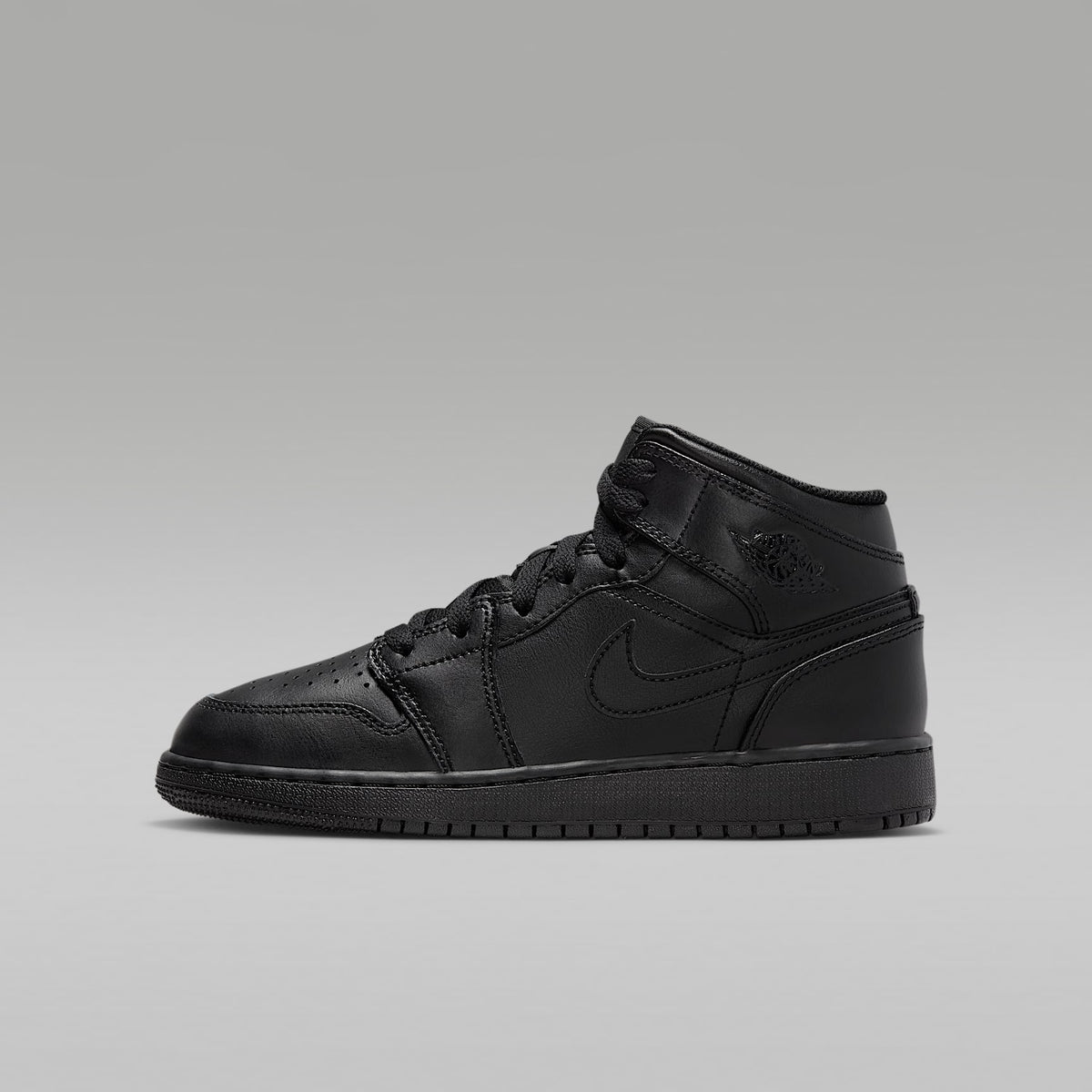 Jordan 1 Mid – Negro/Negro/Negro – vista 1