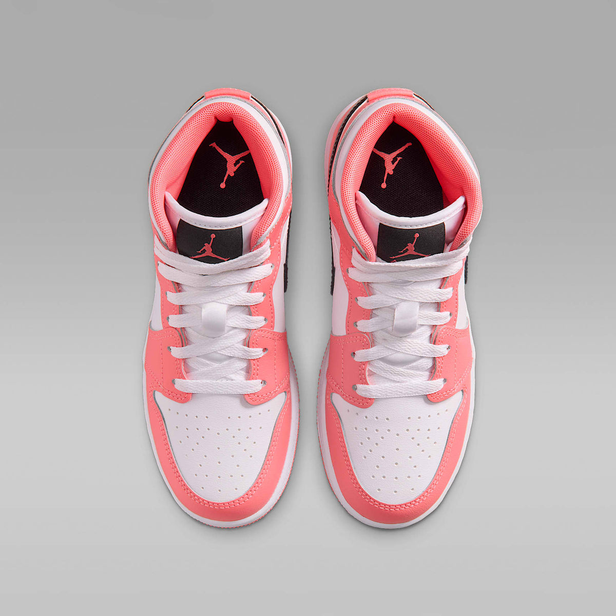 Air Jordan 1 Mid – Rosa mirada/Blanco/Negro – vista 4