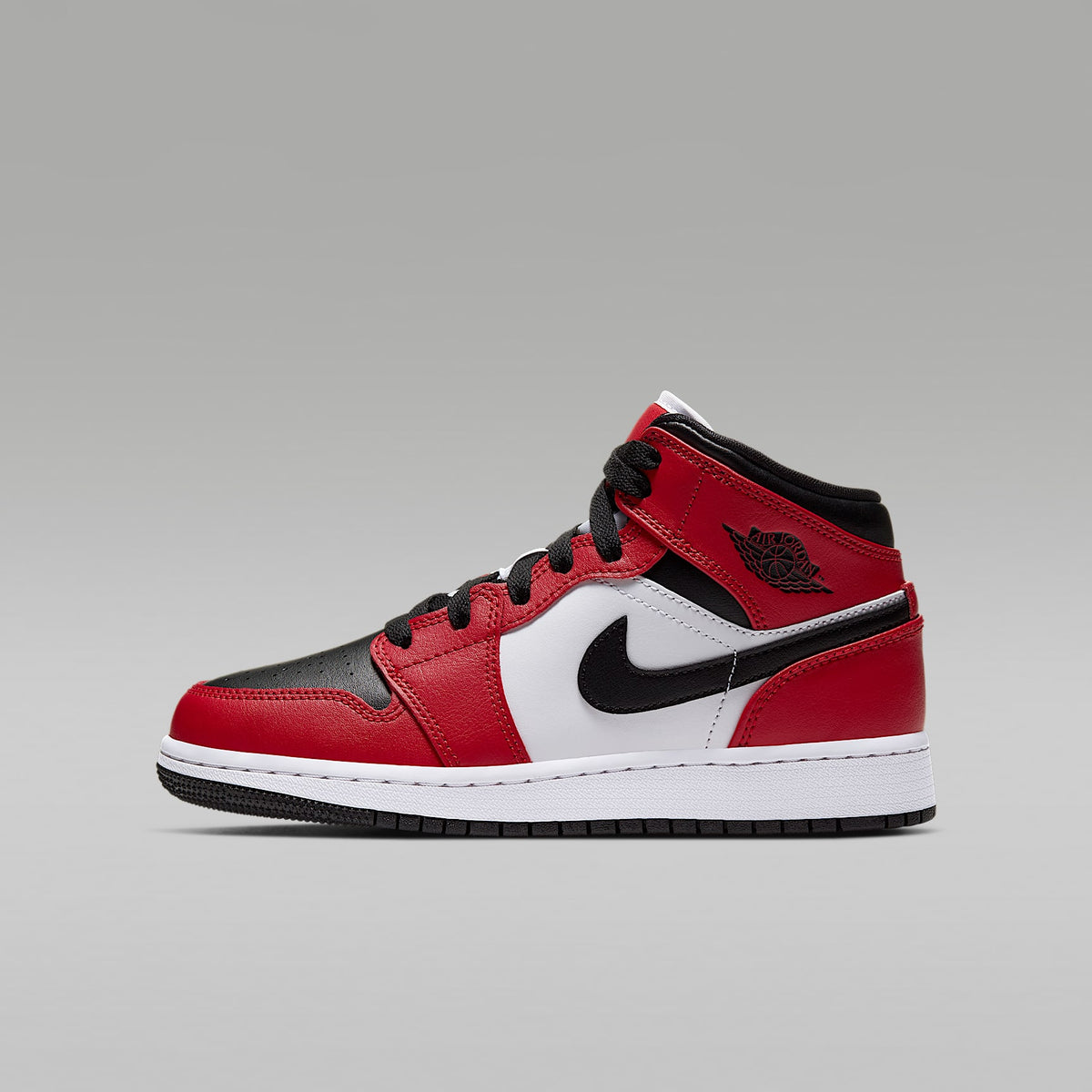 Jordan 1 Mid – Negro/Rojo gimnasio/Negro – vista 1
