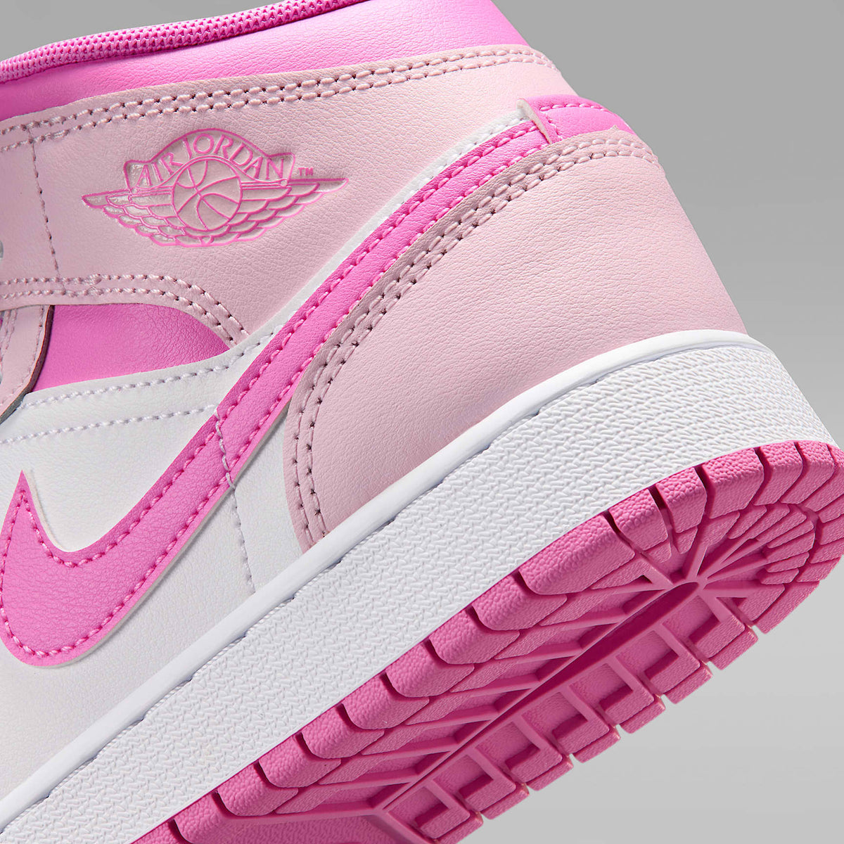 Air Jordan 1 Mid – Espuma rosa/Rosa china/Blanco/Espuma rosa – vista 8