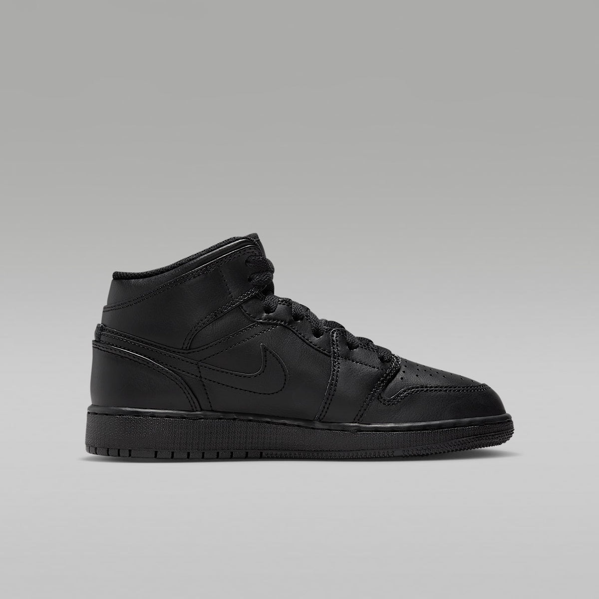 Jordan 1 Mid – Negro/Negro/Negro – vista 3