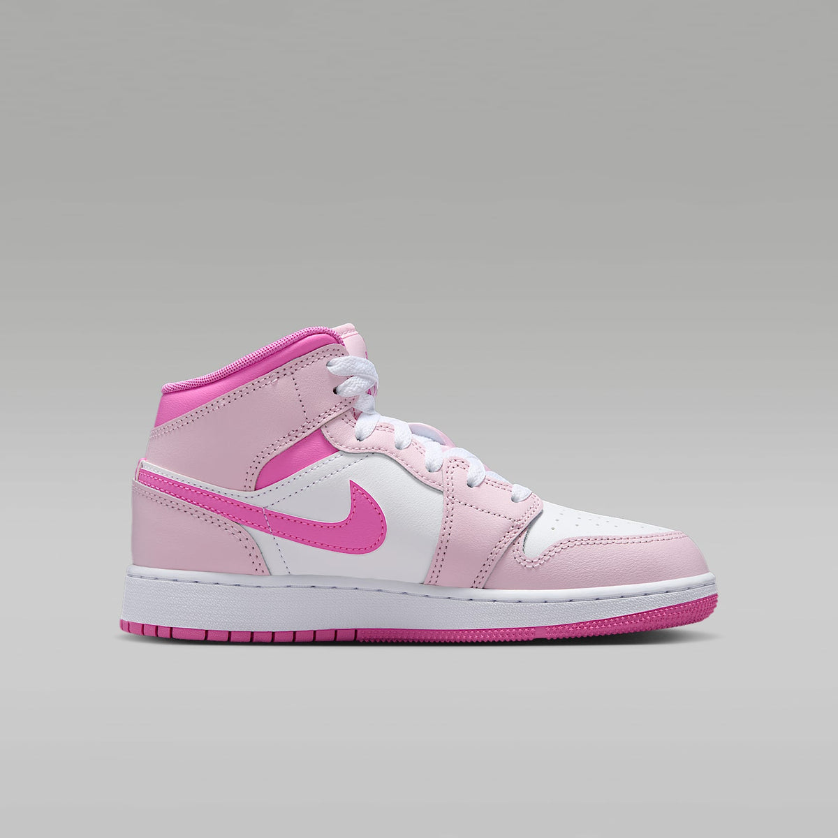 Air Jordan 1 Mid – Espuma rosa/Rosa china/Blanco/Espuma rosa – vista 3