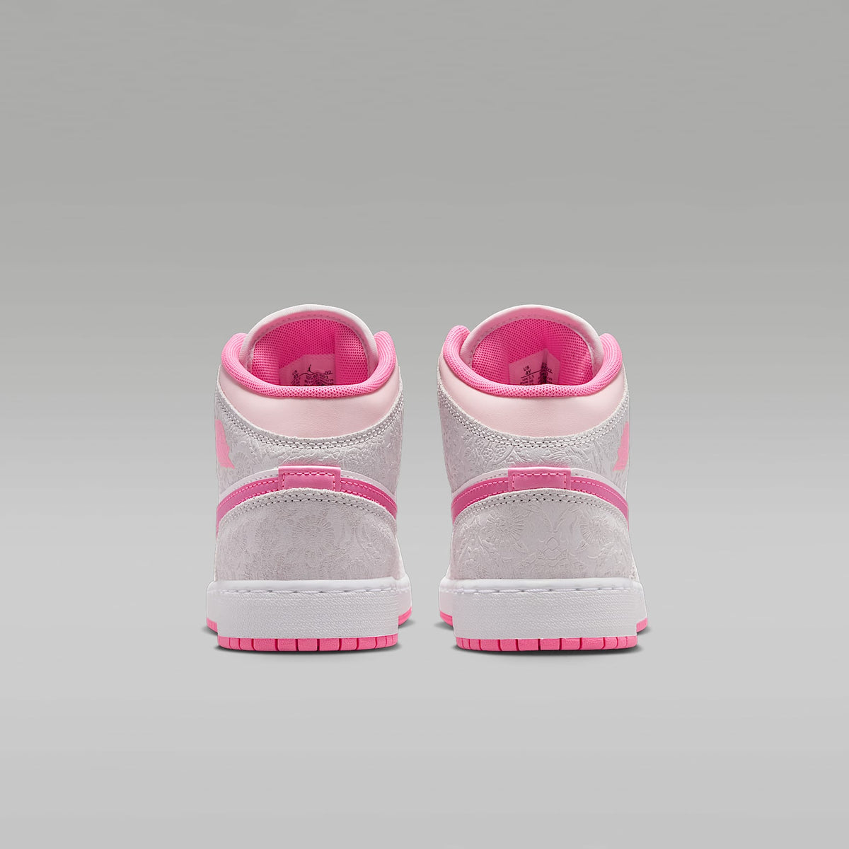 Air Jordan 1 Mid Alt SE – Gris vasto/Vela/Flor rosa/Rosa resplandor – vista 6
