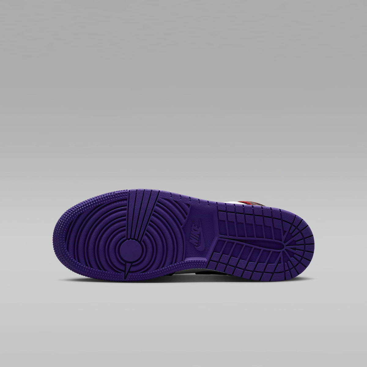 Air Jordan 1 Mid SE – Rojo genuino/Blanco/Morado cancha/Negro – vista 2