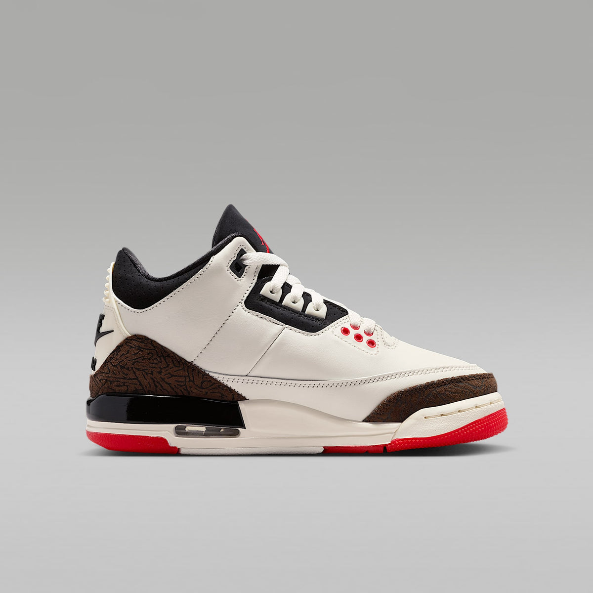 Air Jordan 3 "World's Best" – Vela/Rojo universitario/Marfil pálido/Negro – vista 3