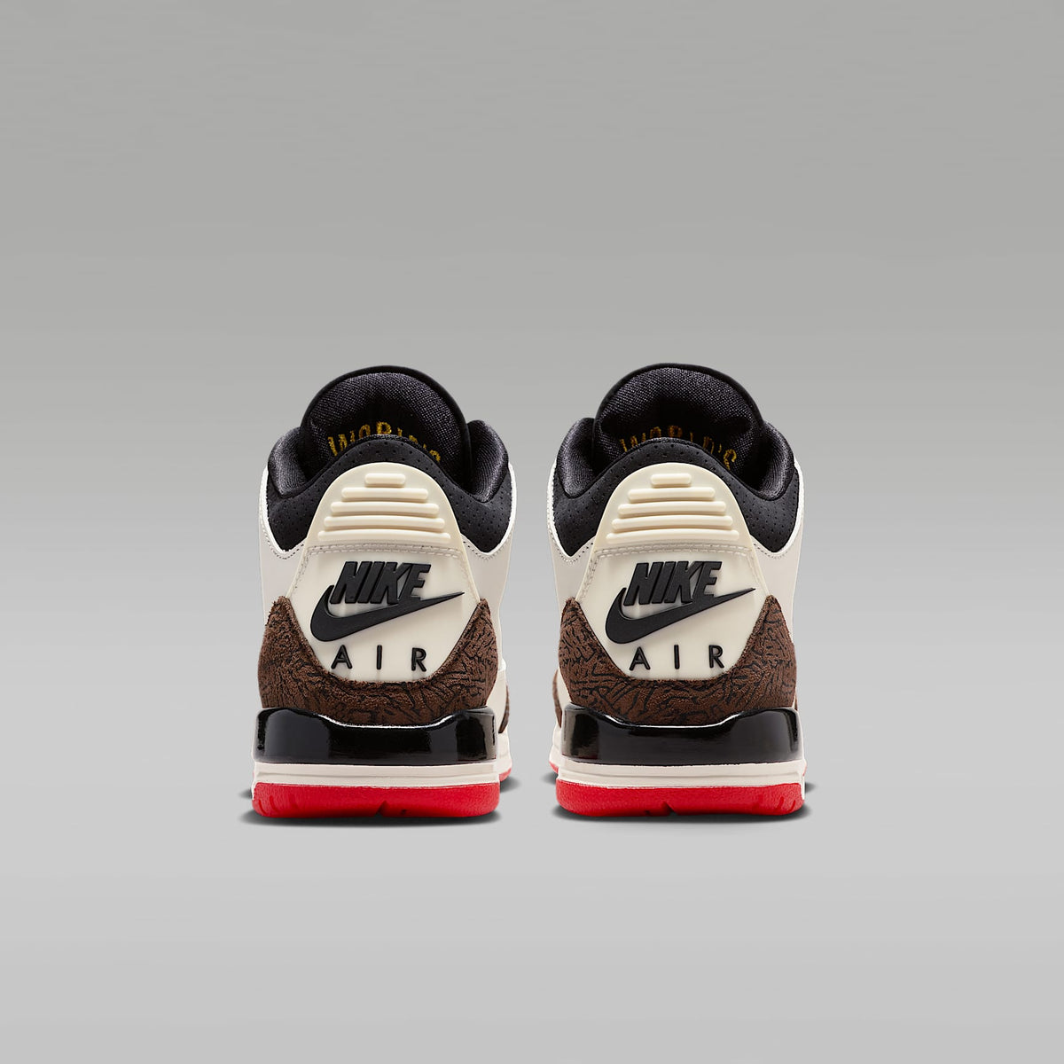 Air Jordan 3 "World's Best" – Vela/Rojo universitario/Marfil pálido/Negro – vista 6