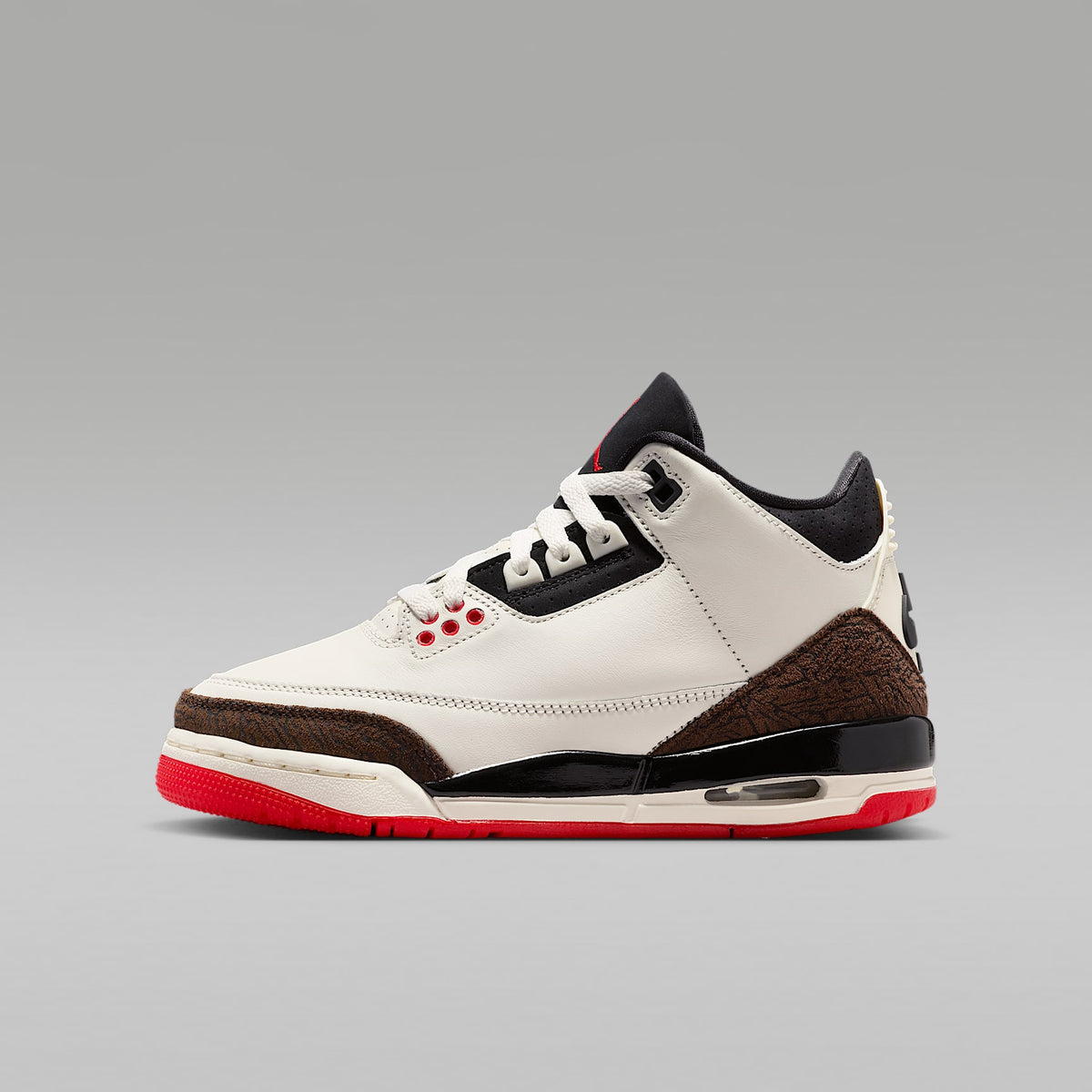Air Jordan 3 "World's Best" – Vela/Rojo universitario/Marfil pálido/Negro – vista 1