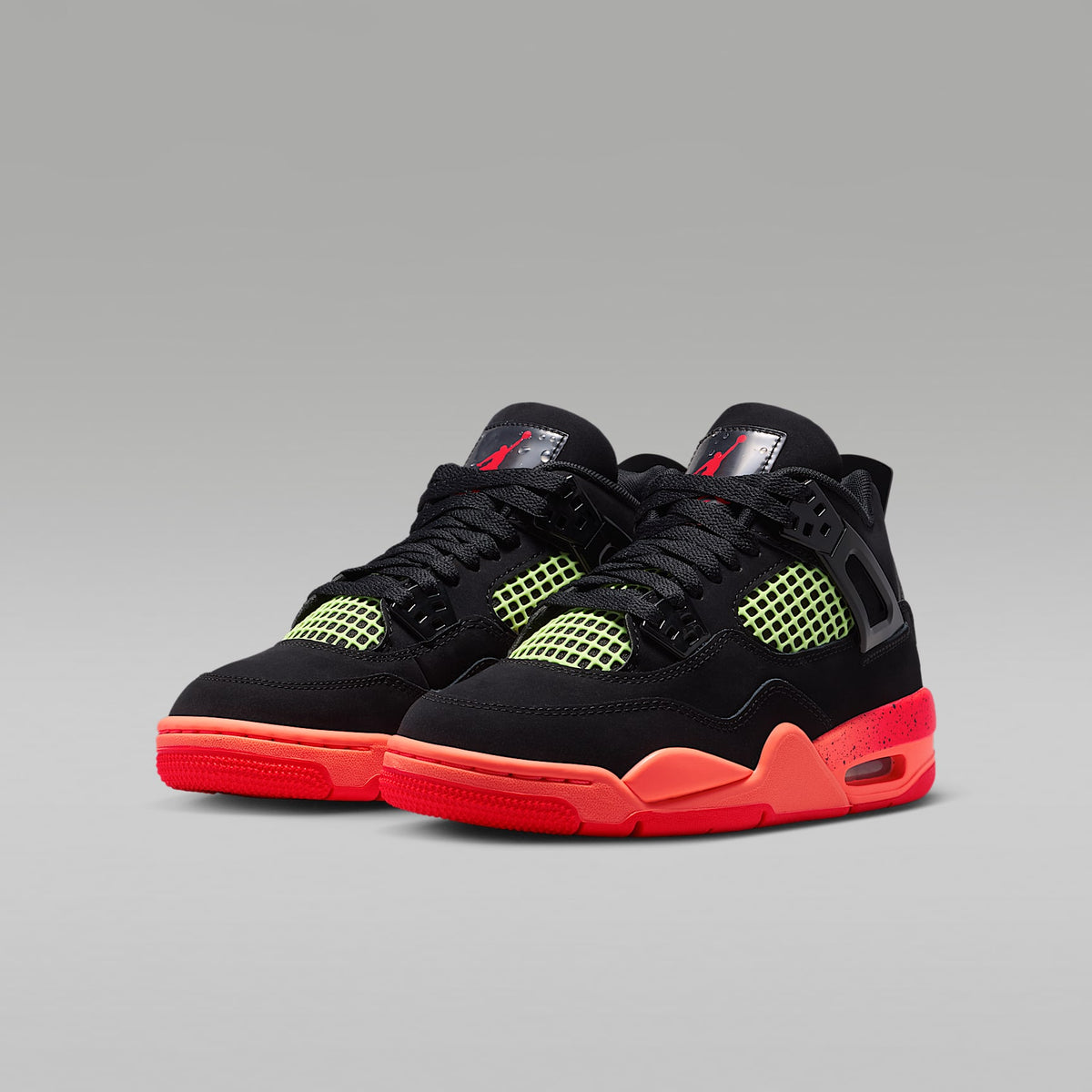 Air Jordan 4 Retro – Negro/Mango brillante/Voltio ligero/Infrarrojo 23 – vista 5