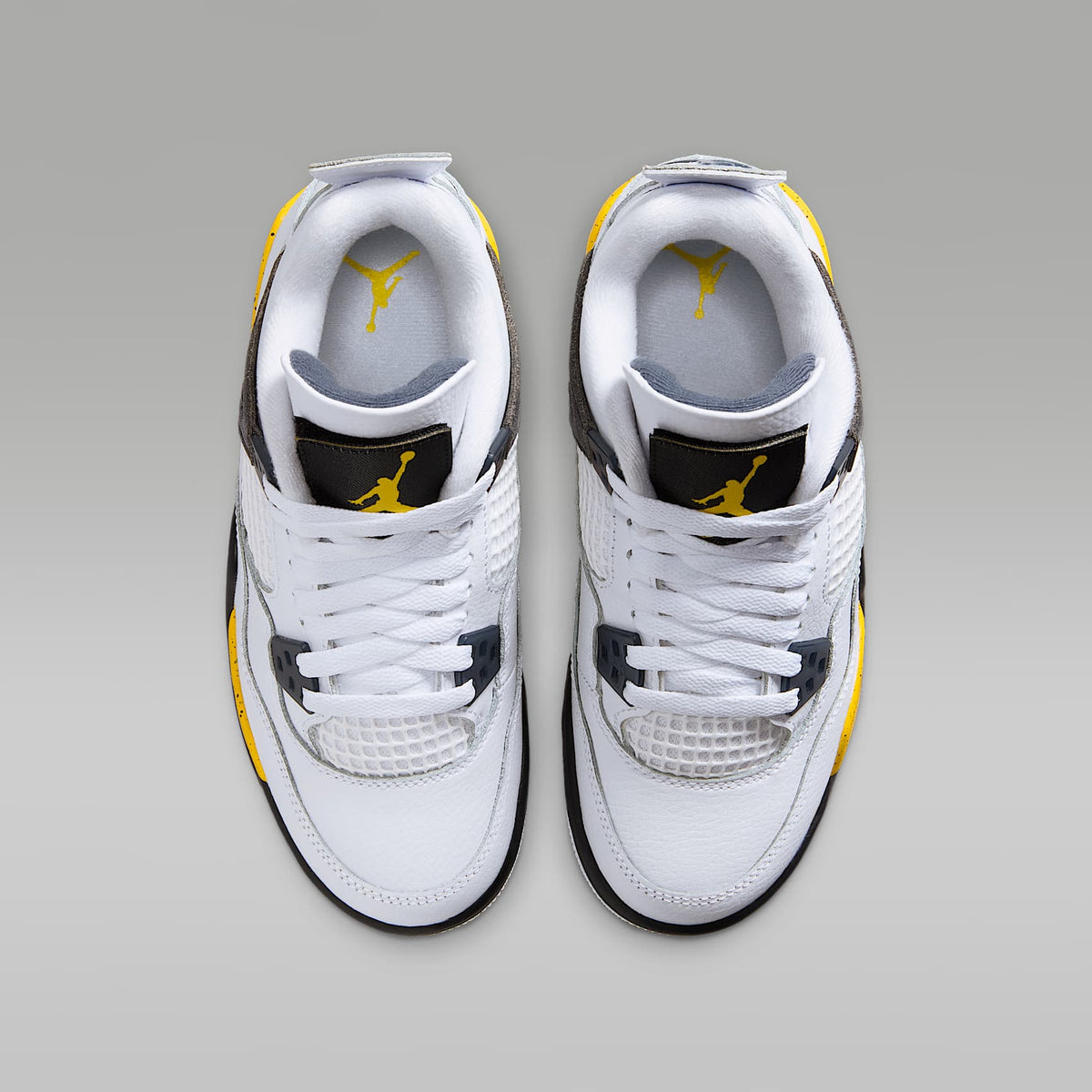 Air Jordan 4 Retro "Tour Yellow" – Blanco/Gris azul oscuro/Negro/Amarillo tour – vista 4
