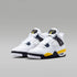 Air Jordan 4 Retro "Tour Yellow" – Blanco/Gris azul oscuro/Negro/Amarillo tour – vista 5