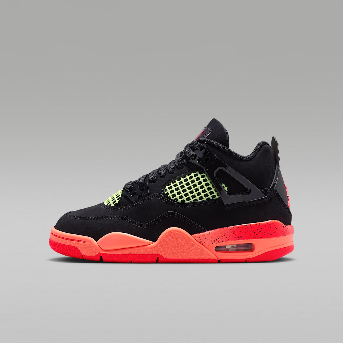Air Jordan 4 Retro – Negro/Mango brillante/Voltio ligero/Infrarrojo 23 – vista 1