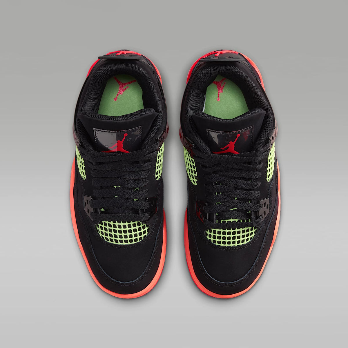 Air Jordan 4 Retro – Negro/Mango brillante/Voltio ligero/Infrarrojo 23 – vista 4