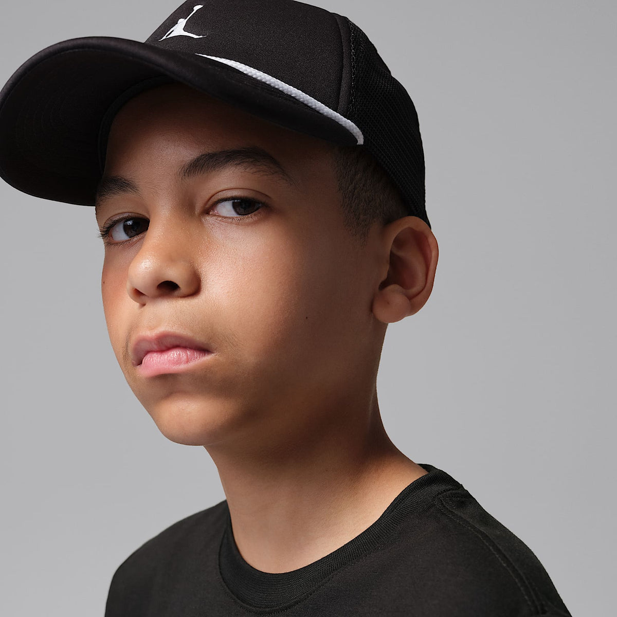 Playera para niños talla grande Plane Window Air Jordan – Negro – vista 3