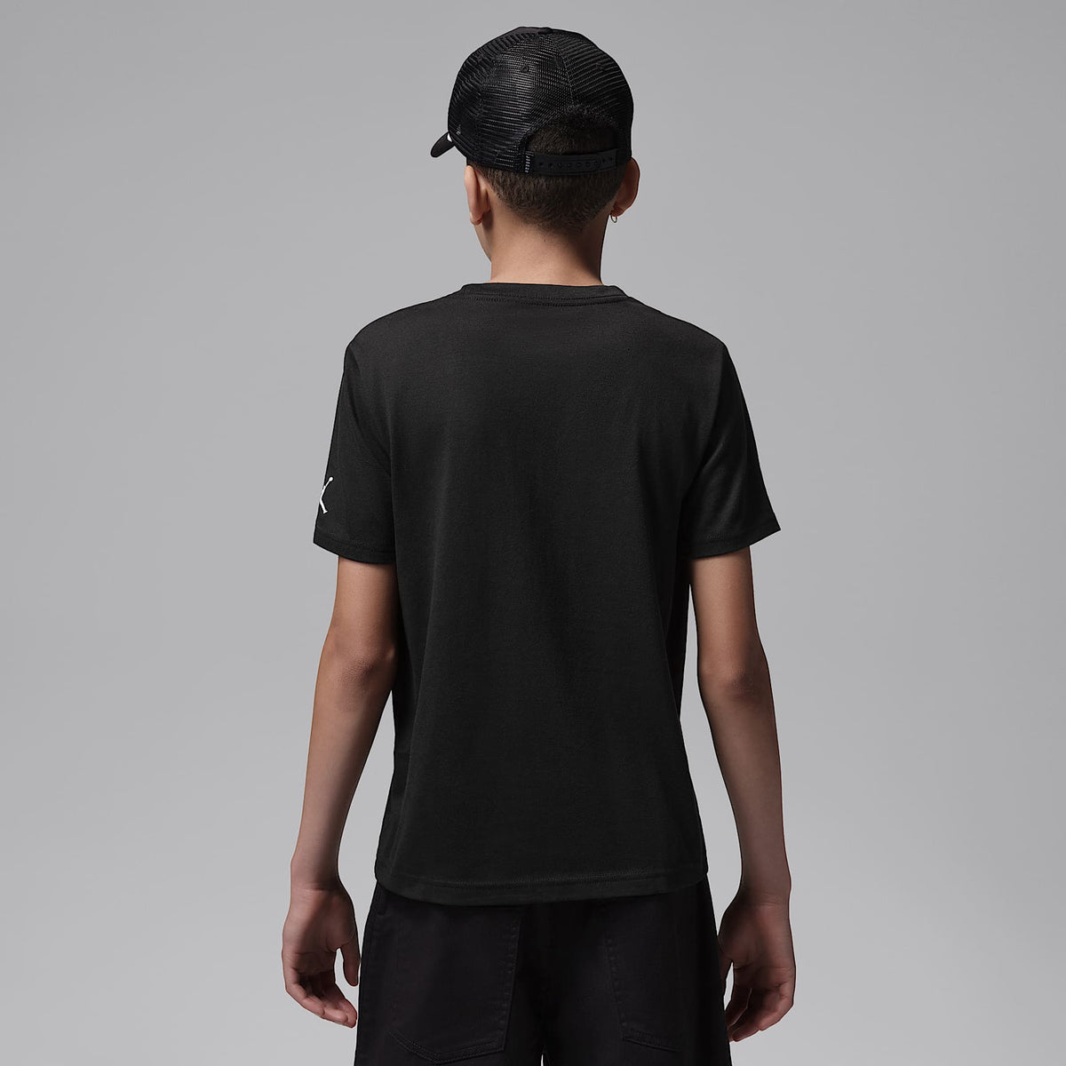 Playera para niños talla grande Plane Window Air Jordan – Negro – vista 2