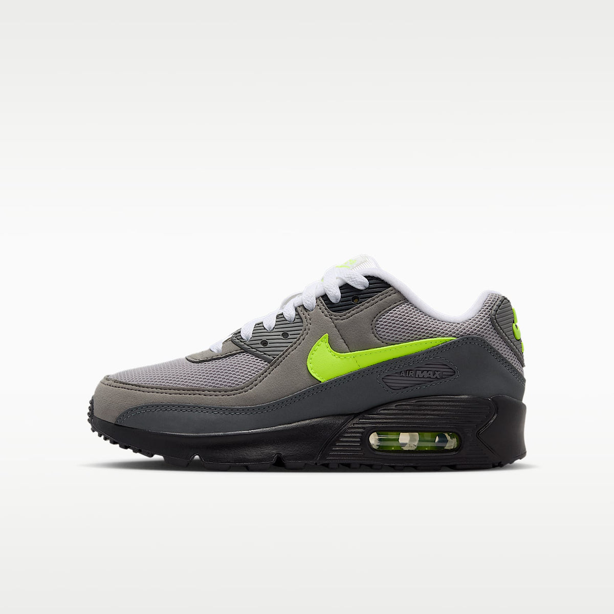 Nike Air Max 90 – Negro/Antracita/Carbón claro/Amarillo neón – vista 1