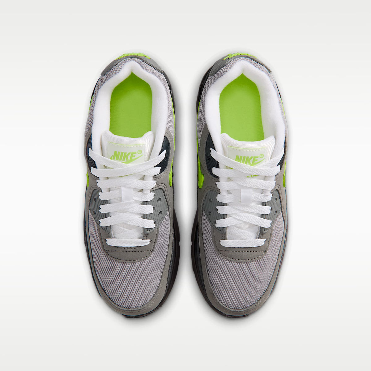 Nike Air Max 90 – Negro/Antracita/Carbón claro/Amarillo neón – vista 4