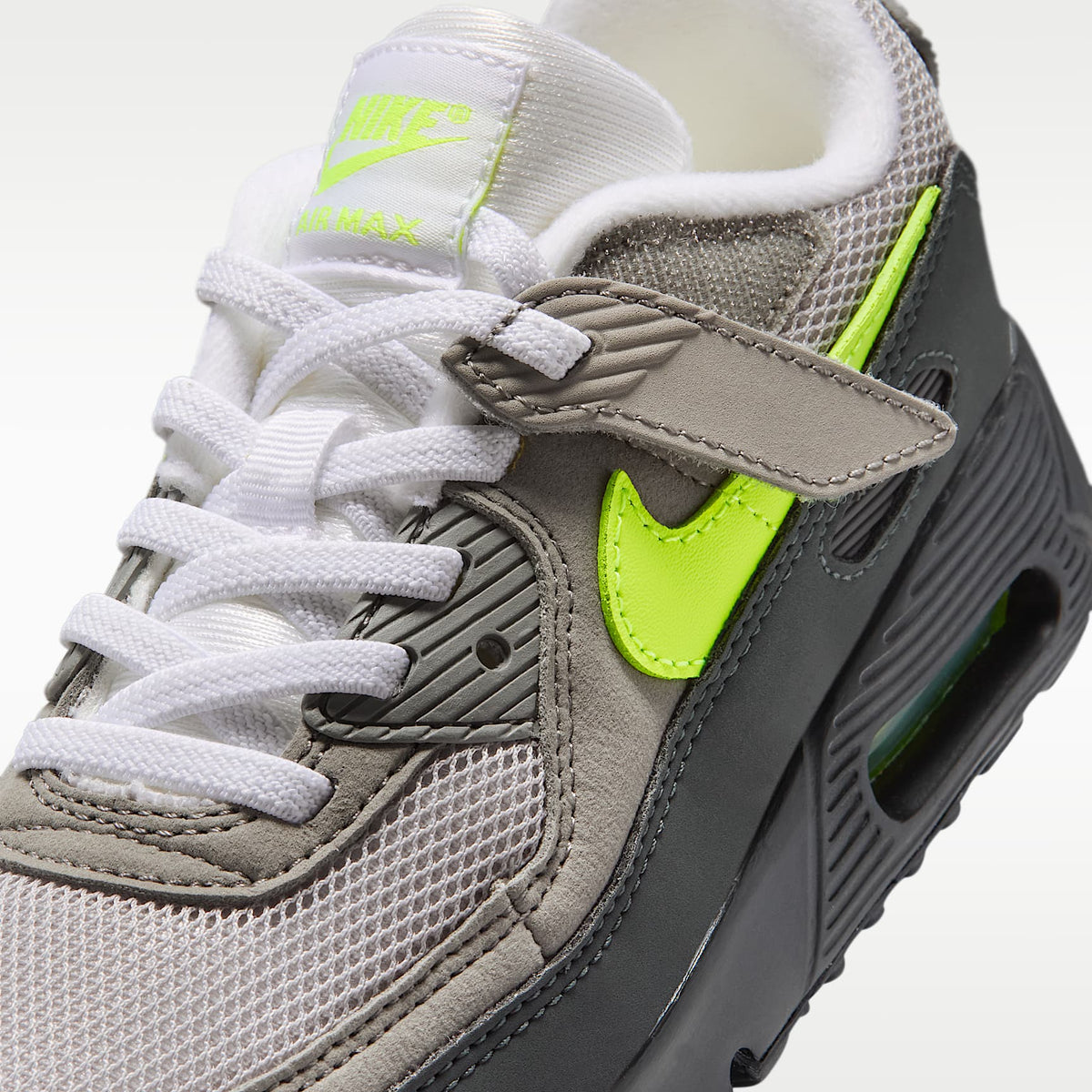 Nike Air Max 90 – Negro/Antracita/Carbón claro/Amarillo neón – vista 7
