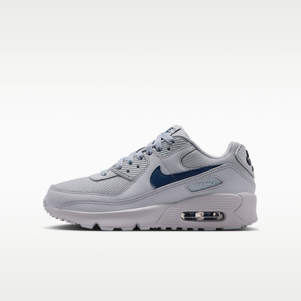 Nike Air Max 90 – Gris lobo/Gris lobo/Azul marino medianoche – vista 1
