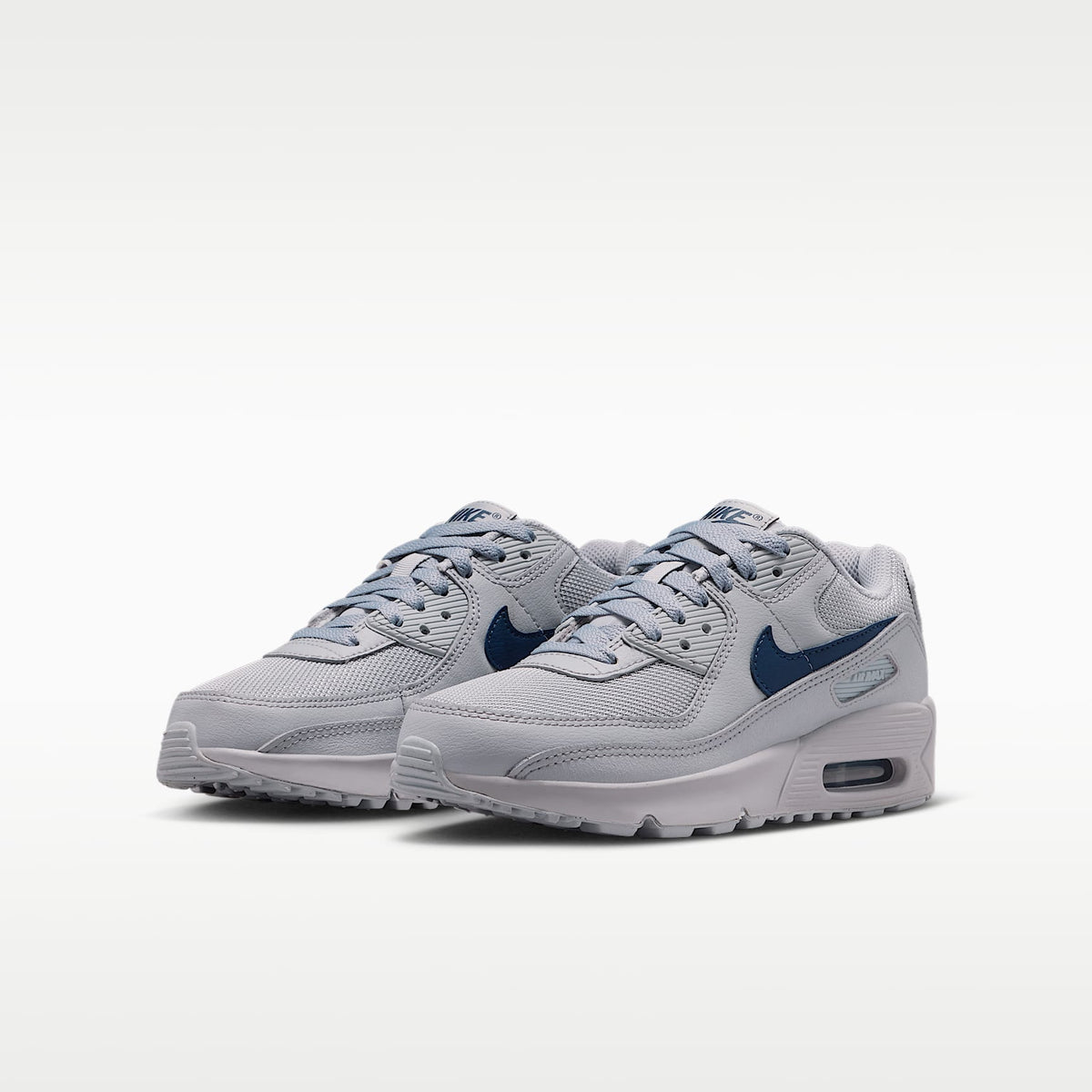Nike Air Max 90 – Gris lobo/Gris lobo/Azul marino medianoche – vista 5