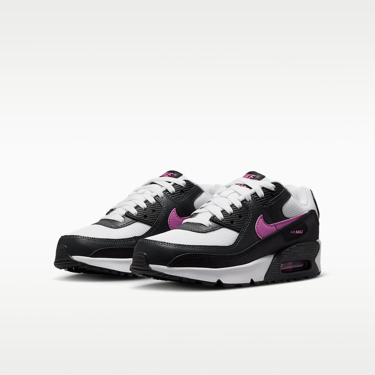 Nike Air Max 90 – Blanco/Negro/Antracita/Rosa alegre – vista 5