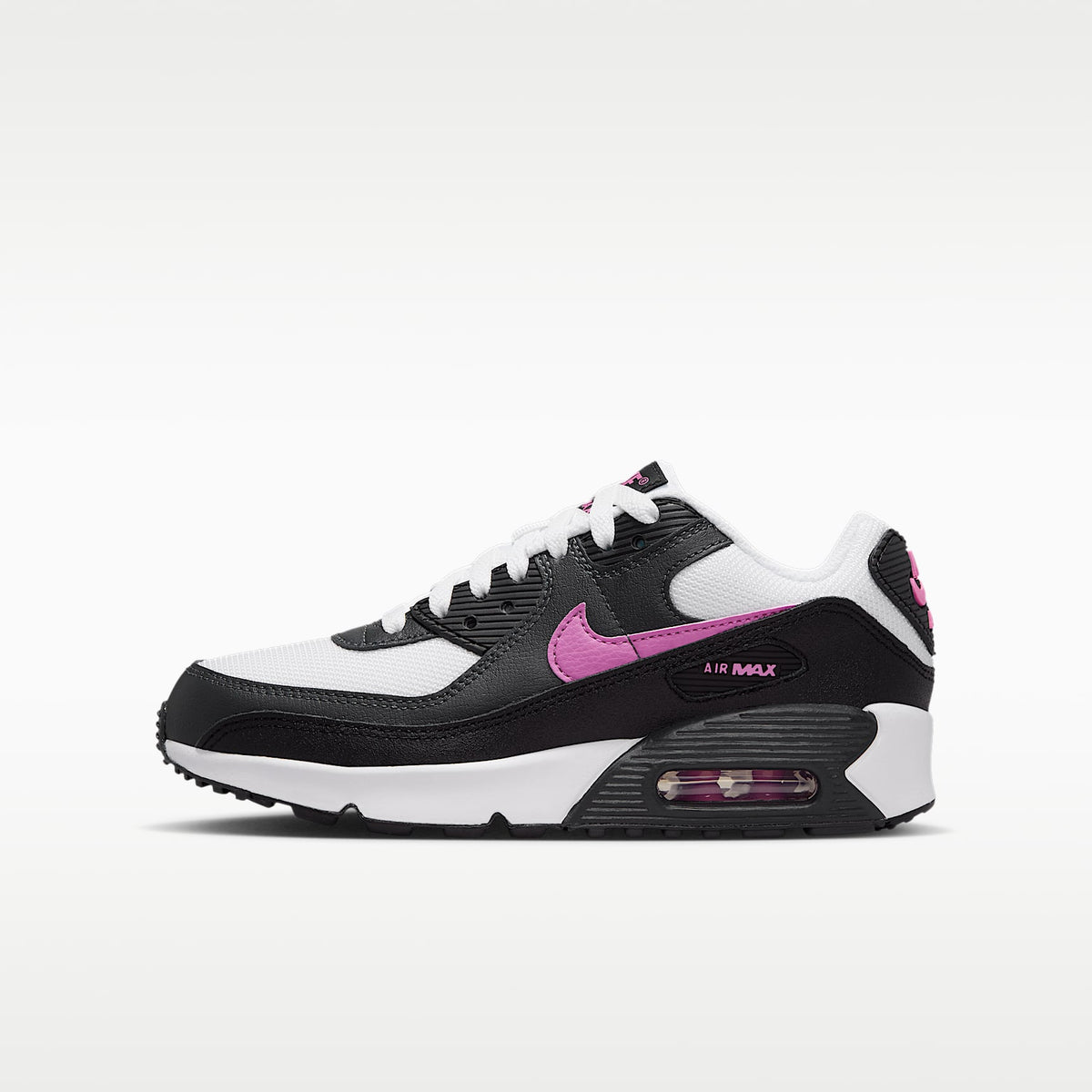 Nike Air Max 90 – Blanco/Negro/Antracita/Rosa alegre – vista 1